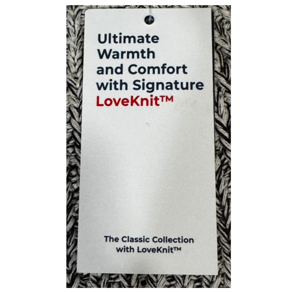 Love Your Melon Classic Collection LoveKnit Beanie Black White Marled Knit Hat